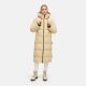 Marikoo Tikoraa Damen Winter Steppmantel Beige-Größe S - Gr. 36