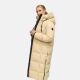 Marikoo Tikoraa Damen Winter Steppmantel Beige-Größe XXXXXL - Gr. 50