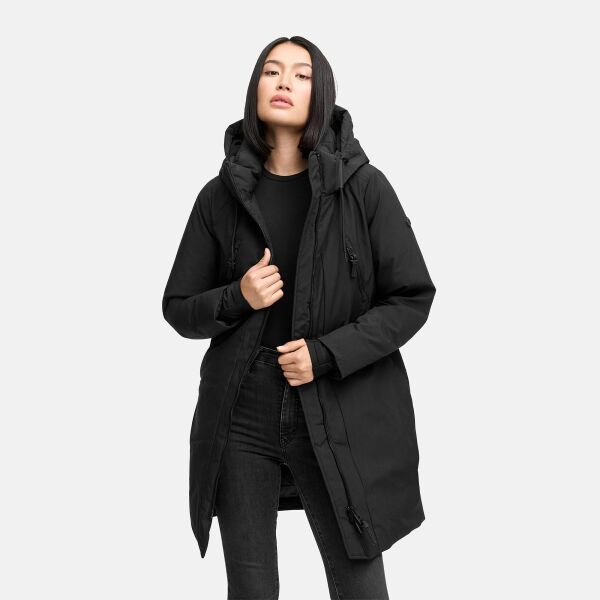 Navahoo Winterzart Damen Winterparka Schwarz Größe S - Gr. 36
