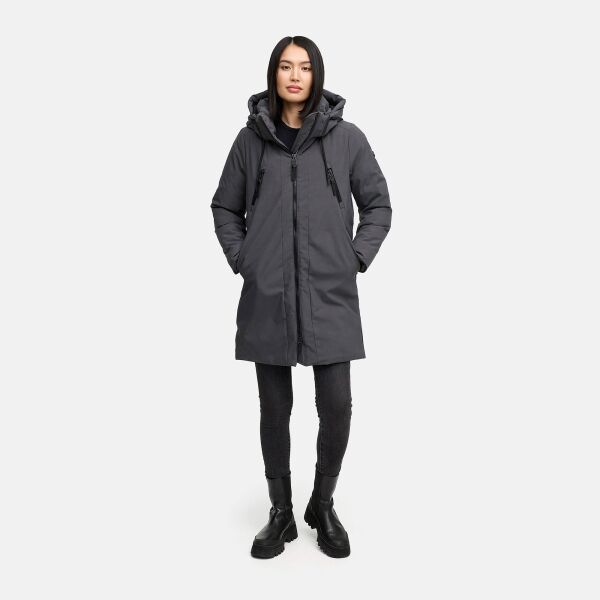 Navahoo Winterzart Damen Winterparka Anthrazit Größe S - Gr. 36