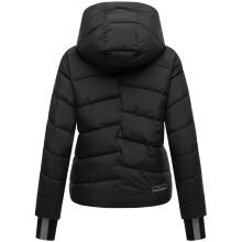 Marikoo Yukanii Damen Winterjacke Steppjacke kurz Schwarz-Größe L - Gr. 40