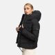 Marikoo Yukanii Damen Winterjacke Steppjacke kurz Schwarz-Größe XL - Gr. 42