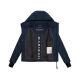 Marikoo Yukanii Damen Winterjacke Steppjacke kurz Navy-Größe S - Gr. 36