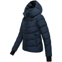Marikoo Yukanii Damen Winterjacke Steppjacke kurz Navy-Größe M - Gr. 38