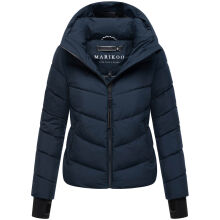 Marikoo Yukanii Damen Winterjacke Steppjacke kurz Navy-Größe L - Gr. 40