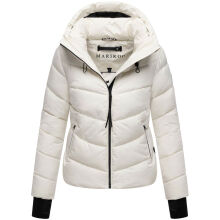 Marikoo Yukanii Damen Winterjacke Steppjacke kurz Offwhite-Größe S - Gr. 36