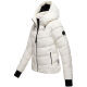 Marikoo Yukanii Damen Winterjacke Steppjacke kurz Offwhite-Größe M - Gr. 38