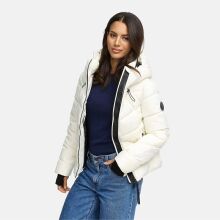 Marikoo Yukanii Damen Winterjacke Steppjacke kurz Offwhite-Größe L - Gr. 40