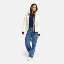 Marikoo Yukanii Damen Winterjacke Steppjacke kurz Offwhite-Größe L - Gr. 40
