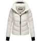 Marikoo Yukanii Damen Winterjacke Steppjacke kurz Offwhite-Größe XL - Gr. 42