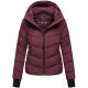 Marikoo Yukanii Damen Winterjacke Steppjacke kurz Wine-Größe XS - Gr. 34