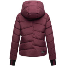 Marikoo Yukanii Damen Winterjacke Steppjacke kurz Wine-Größe S - Gr. 36