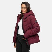 Marikoo Yukanii Damen Winterjacke Steppjacke kurz Wine-Größe L - Gr. 40