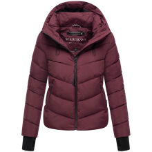 Marikoo Yukanii Damen Winterjacke Steppjacke kurz Wine-Größe L - Gr. 40