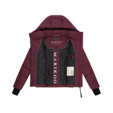 Marikoo Yukanii Damen Winterjacke Steppjacke kurz Wine-Größe XXL - Gr. 44