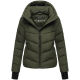 Marikoo Yukanii Damen Winterjacke Steppjacke kurz Dark Olive-Größe S - Gr. 36