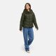 Marikoo Yukanii Damen Winterjacke Steppjacke kurz Dark Olive-Größe XL - Gr. 42