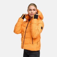 Marikoo Yukanii Damen Winterjacke Steppjacke kurz Orange-Größe M - Gr. 38