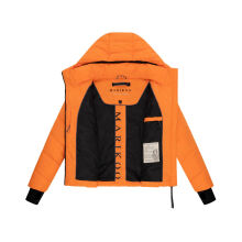 Marikoo Yukanii Damen Winterjacke Steppjacke kurz Orange-Größe M - Gr. 38