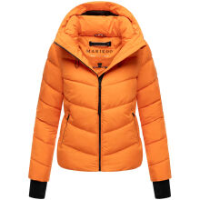Marikoo Yukanii Damen Winterjacke Steppjacke kurz Orange-Größe L - Gr. 40