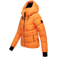 Marikoo Yukanii Damen Winterjacke Steppjacke kurz Orange-Größe L - Gr. 40