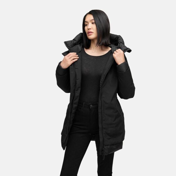 Navahoo Winterprinzessin Damen Herbst Winter Jacke Schwarz Größe M - Gr. 38