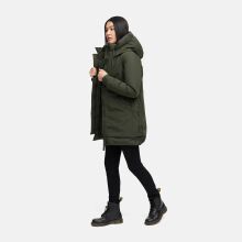 Navahoo Winterprinzessin Damen Herbst Winter Jacke Dark Olive Größe S - Gr. 36
