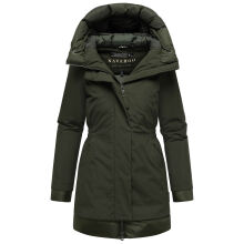 Navahoo Winterprinzessin Damen Herbst Winter Jacke Dark Olive Größe S - Gr. 36