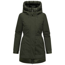 Navahoo Winterprinzessin Damen Herbst Winter Jacke Dark Olive Größe S - Gr. 36