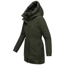 Navahoo Winterprinzessin Damen Herbst Winter Jacke Dark Olive Größe S - Gr. 36