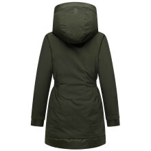 Navahoo Winterprinzessin Damen Herbst Winter Jacke Dark Olive Größe S - Gr. 36