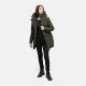 Navahoo Winterprinzessin Damen Herbst Winter Jacke Dark Olive Größe S - Gr. 36