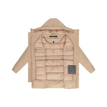 Navahoo Winterprinzessin Damen Herbst Winter Jacke Beige Größe S - Gr. 36