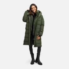 Navahoo Laubzauber Damen Winter Steppmantel Parka DarkOlive XS - Gr. 34