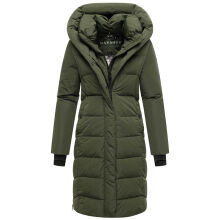 Navahoo Laubzauber Damen Winter Steppmantel Parka DarkOlive XS - Gr. 34