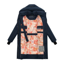 Navahoo Laubzauber Damen Winter Steppmantel Parka Navy XS - Gr. 34