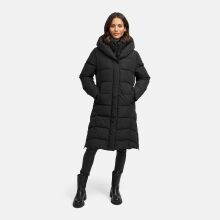 Navahoo Laubzauber Damen Winter Steppmantel Parka Schwarz XS - Gr. 34