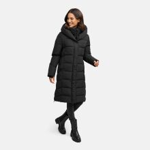Navahoo Laubzauber Damen Winter Steppmantel Parka Schwarz XS - Gr. 34