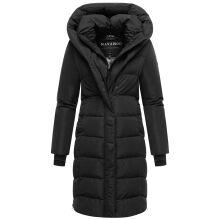 Navahoo Laubzauber Damen Winter Steppmantel Parka Schwarz XS - Gr. 34