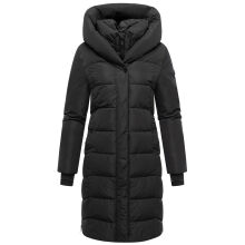 Navahoo Laubzauber Damen Winter Steppmantel Parka Schwarz XS - Gr. 34