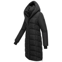 Navahoo Laubzauber Damen Winter Steppmantel Parka Schwarz XS - Gr. 34