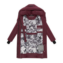 Navahoo Laubzauber Damen Winter Steppmantel Parka Wine XS - Gr. 34