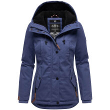 Marikoo Bikoo Damen Herbst Winter Jacke Blue Violet - Schwarz Größe XS - Gr. 34