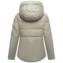 Marikoo Elira Damen Winter Steppjacke Pebble Grey Größe XXXL - Gr. 46