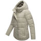 Marikoo Elira Damen Winter Steppjacke Pebble Grey Größe XXXL - Gr. 46