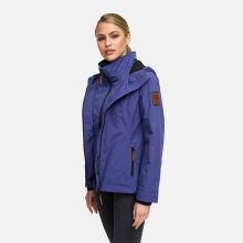 Marikoo Erdbeere Damen Herbst Winter Jacke mit Kapuze Blue Violet Größe XS - Gr. 34
