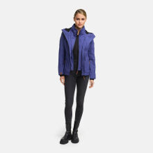 Marikoo Erdbeere Damen Herbst Winter Jacke mit Kapuze Blue Violet Größe XS - Gr. 34
