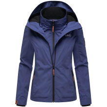 Marikoo Erdbeere Damen Herbst Winter Jacke mit Kapuze Blue Violet Größe XS - Gr. 34