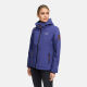 Marikoo Erdbeere Damen Herbst Winter Jacke mit Kapuze Blue Violet Größe XS - Gr. 34