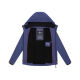 Marikoo Erdbeere Damen Herbst Winter Jacke mit Kapuze Blue Violet Größe XS - Gr. 34